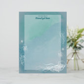 Quallen-Blätter, ungesäumt (Stehend Vorderseite)