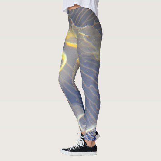 Quallen Blau und Gelb Leggings (Links)