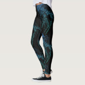 Quallen Blauer Grüner Leggings (Links)