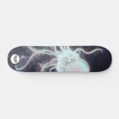 Quallen, bunt leuchtender Spritzer-Effekt Skateboard (Horizontal)