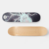 Quallen, bunt leuchtender Spritzer-Effekt Skateboard (Horizontal)