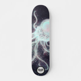 Quallen, bunt leuchtender Spritzer-Effekt Skateboard