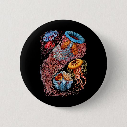 Quallen Button (Vorderseite)