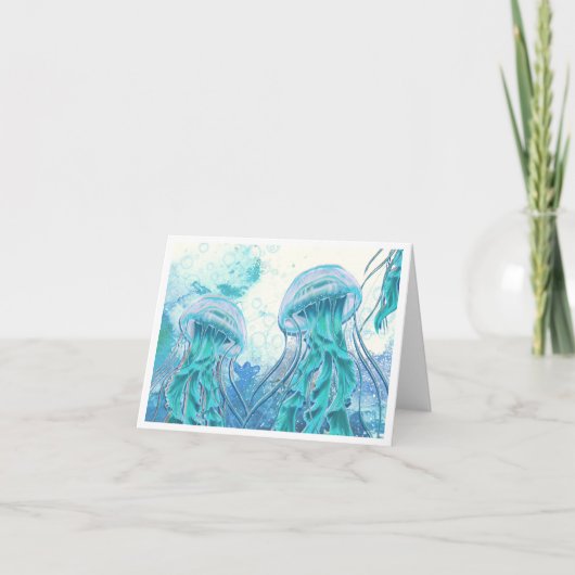 Quallen | Captivating Grace Note Card (Vorderseite)