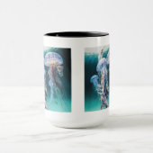 Quallen Combo-Tasse, 15 oz Tasse (Zentrum)