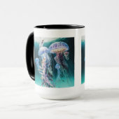 Quallen Combo-Tasse, 15 oz Tasse (Vorderseite Links)