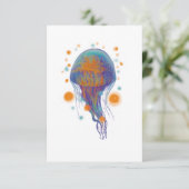 Quallen Dankeskarte (Stehend Vorderseite)