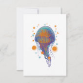 Quallen Dankeskarte (Rückseite)