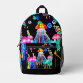Quallen des Lichts  Bedruckter Rucksack (Vorderseite)