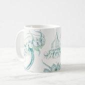 Quallen, Discomedusae von Ernst Haeckel Kaffeetasse (Vorderseite Links)