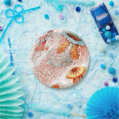 Quallen, Discomedusae von Ernst Haeckel Pappteller (Party)
