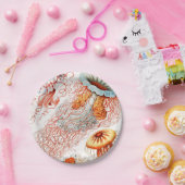 Quallen, Discomedusae von Ernst Haeckel Pappteller (Party)