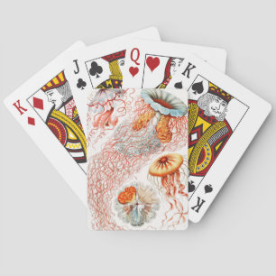 Quallen, Discomedusae von Ernst Haeckel Spielkarten