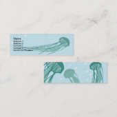 Quallen - dünn mini visitenkarte (Vorne/Hinten)