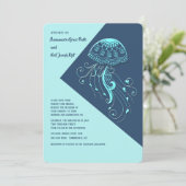 Quallen-Einladung Einladung (Stehend Vorderseite)