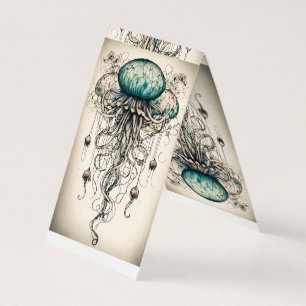 Quallen Elegance: T - Shirt-Designs Inspiriert vom Visitenkarten