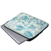 Quallen Ernst Haeckels Ctenophorae Laptopschutzhülle (Vorne Knopf)