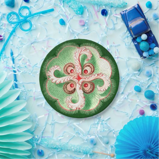 Quallen Ernst Haeckels Discomedusae (Aurelia) Pappteller (Party)