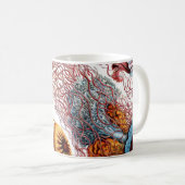 Quallen Ernst Haeckels Discomedusae Kaffeetasse (VorderseiteRechts)