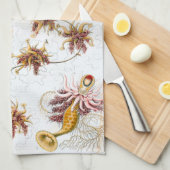 Quallen Ernst Haeckels Siphonophorae Küchentuch (Viertel Falte)