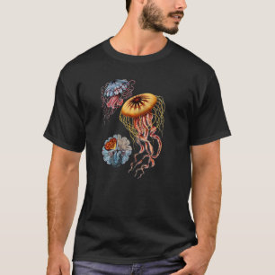 Quallen farbenfrohe Medusse Ozeane Biologische T-Shirt