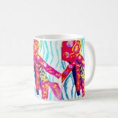 Quallen farbenfroher Sommer Kaffeetasse (VorderseiteRechts)