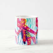 Quallen farbenfroher Sommer Kaffeetasse (Mittel)