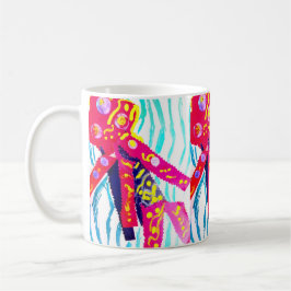 Quallen farbenfroher Sommer Kaffeetasse