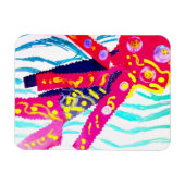 Quallen farbenfroher Sommer  Magnet (Horizontal)