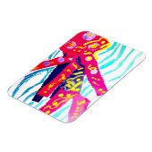 Quallen farbenfroher Sommer  Magnet (Linke Seite)