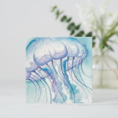 Quallen Feiertagskarte (Stehend Vorderseite)