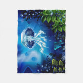 Quallen Fleecedecke (Vorderseite)