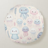 Quallen für Küstenkarm Rundes Kissen (Vorderseite)