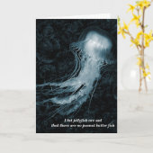 Quallen-Geburtstag Karte (Gelbe Blume)