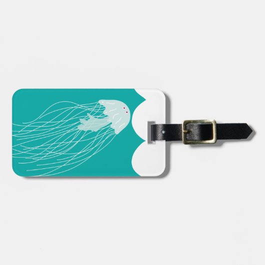 Quallen Gepäckanhänger (Vorderseite horizontal)