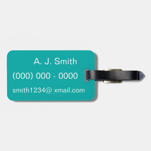 Quallen Gepäckanhänger (Rückseite horizontal)