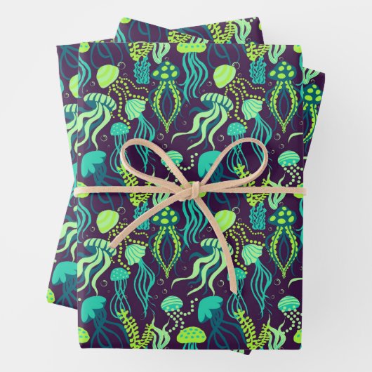 Quallen Geschenkpapier Set (Beispiel)