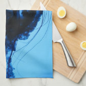 Quallen Geschirrtuch (Viertel Falte)