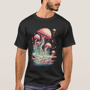 Quallen Gestalt dunklen Waldes Cotgagecore Pilz T-Shirt