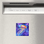 Quallen im abstrakten Ozean Magnet (In Situ (Geschirrspüler))