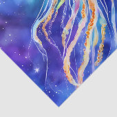 Quallen im abstrakten Ozean Seidenpapier (Ausschnitt)