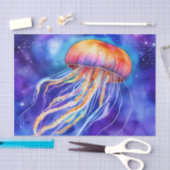 Quallen im abstrakten Ozean Seidenpapier (Handwerk)