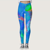 Quallen in blau - Leggings (Vorderseite)