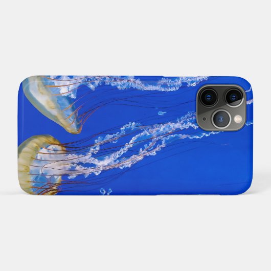 Quallen in blauem Wasser Case-Mate iPhone Hülle (Rückseite (Horizontal))