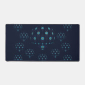 Quallen in Deep Blue Schreibtischunterlage (Vorderseite)