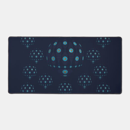 Quallen in Deep Blue Schreibtischunterlage (Vorderseite)