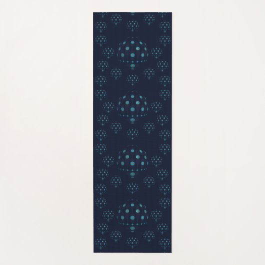 Quallen in Deep Blue Yogamatte (Vorderseite)