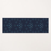 Quallen in Deep Blue Yogamatte (Vorderseite (Horizontal))