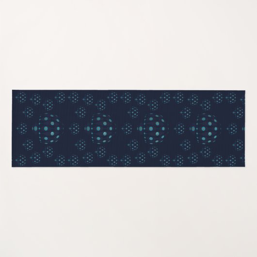 Quallen in Deep Blue Yogamatte (Vorderseite (Horizontal))