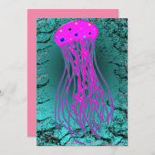 Quallen in der Tiefseefischerei Einladung (Vorne/Hinten)